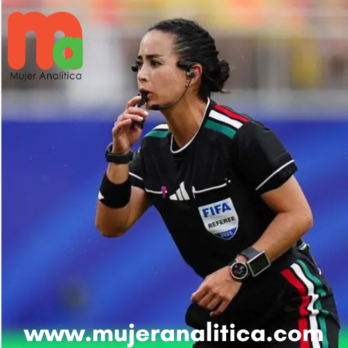 Katia Itzel García, la primera árbitra de América Latina en dirigir en un partido del Mundial masculino